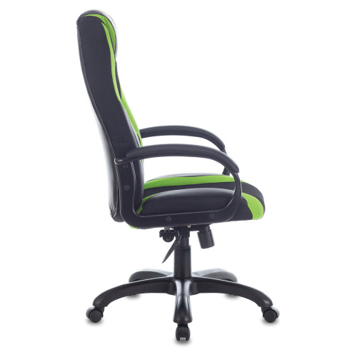 Кресло компьютерное BRABIX PREMIUM "Rapid GM-102", 180 кг, экокожа/ткань, черное/зеленое фото 2