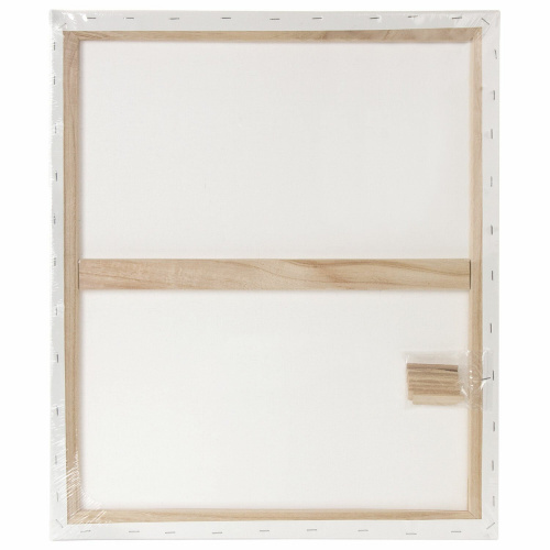 Холст на подрамнике BRAUBERG ART DEBUT, 50х60см, грунтованный, 100% хлопок, мелкое зерно фото 3