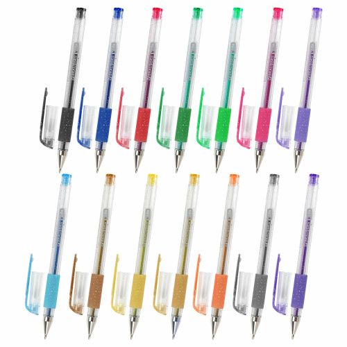 Ручки гелевые BRAUBERG KIDS, 50 цв., линия письма 0,5 мм, с грипом фото 7