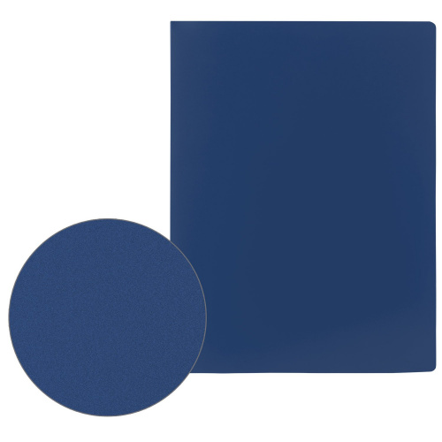 Папка на 2 кольцах STAFF, 21 мм, до 170 листов, 0,5 мм, синяя фото 2