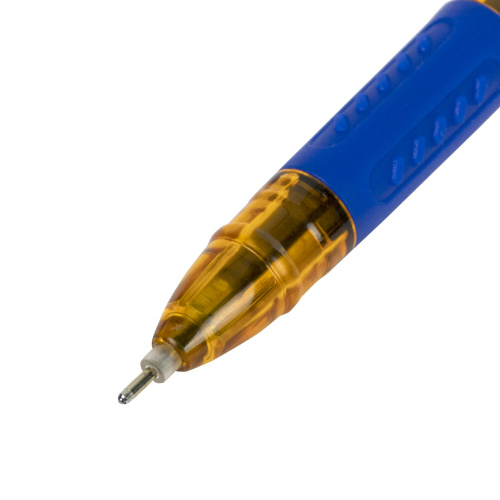 Ручка шариковая масляная c грипом STAFF "Manager", корпус оранжевый, линия письма 0,35 мм, синяя фото 9