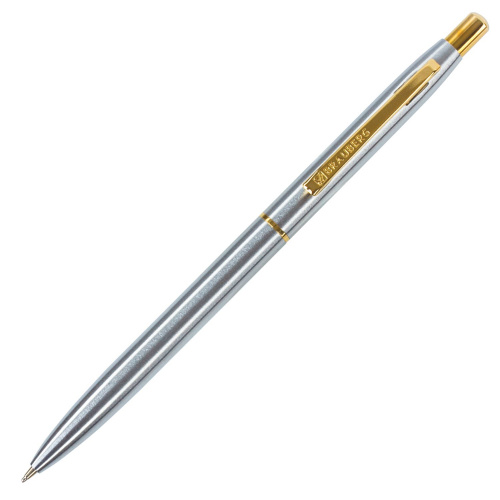 Ручка подарочная шариковая BRAUBERG Brioso, корпус серебристый, линия письма 0,5 мм, синяя фото 7