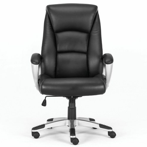 Кресло офисное BRABIX PREMIUM "Grand EX-501", рециклированная кожа, черное фото 2