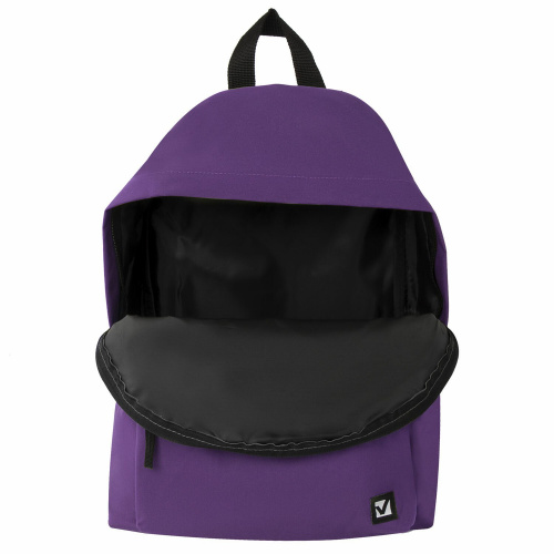 Рюкзак BRAUBERG, 20 литров, 41х32х14 см, универсальный, сити-формат, один тон, фиолетовый фото 3