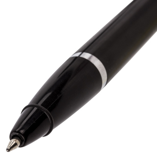 Ручка шариковая настольная BRAUBERG "Стенд-Пен Блэк2", корпус черный, линия письма 0,5 мм, синяя фото 7