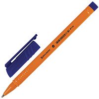 Ручка шариковая BRAUBERG "Solar", трехгранная, корпус оранжевый, узел 1 мм, синяя