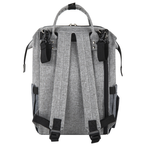 Рюкзак для мамы BRAUBERG MOMMY, 41x24x17 см, крепления для коляски, термокарманы, серый фото 2