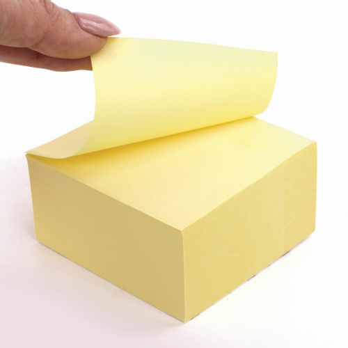 Блок самоклеящийся (стикеры) BRAUBERG, 76х76 мм, 400 л., желтый фото 4