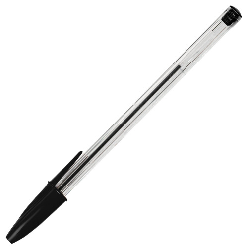 Ручка шариковая STAFF "Basic BP-01", письмо 750 метров, ЧЕРНАЯ, длина корпуса 14 см, узел 1 мм, 143737 фото 7