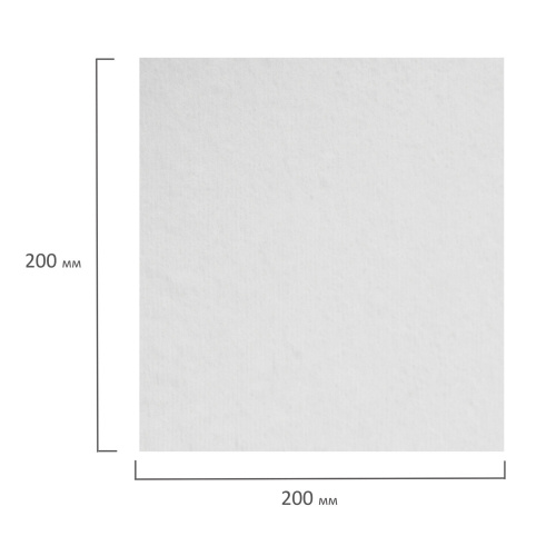 Салфетки одноразовые в рулоне ЧИСТОВЬЕ, нестерильные, 200 шт., 20х20 см, спанлейс 40 г/м2, белые фото 3