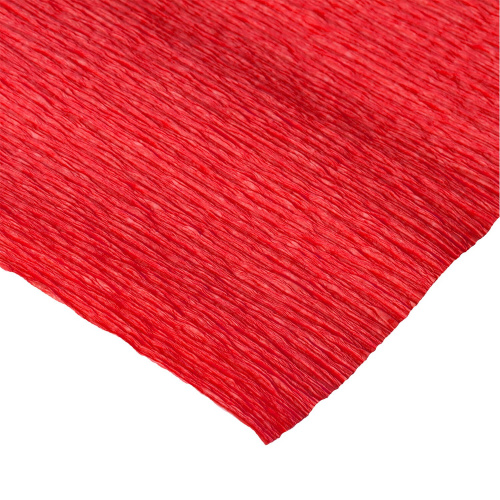 Бумага гофрированная (креповая) BRAUBERG, 32 г/м2, красная, 50х250 см, в рулоне фото 2