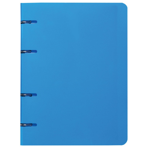 Тетрадь на кольцах BRAUBERG "Голубой", А5, 160х215 мм, 80 л., пластик, клетка фото 2