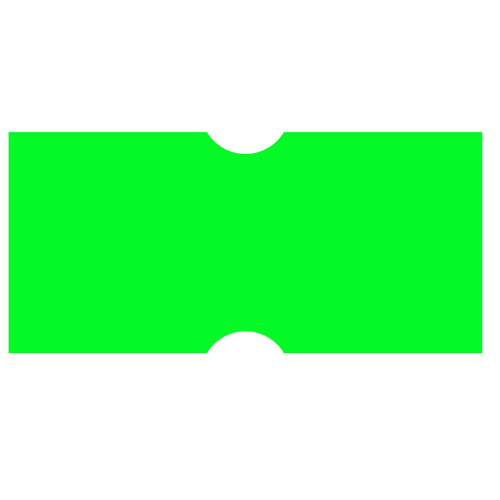 Этикет-лента BRAUBERG, 21х12 мм, прямоугольная, зеленая, 5 рулонов по 600 шт. фото 7