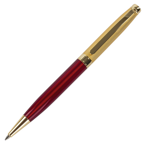 Ручка подарочная шариковая GALANT "Bremen", корпус бордовый с золотистым, золотистые детали, синяя фото 2