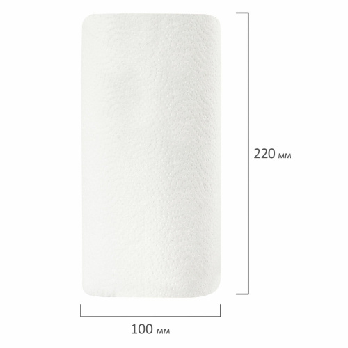 Полотенца бумажные LAIMA, бытовые, спайка 2 шт., 2-х слойные, (2х30 м), 22х23 см, белые фото 6