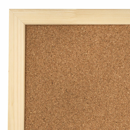 Доска пробковая для объявлений BRAUBERG, 60х90 см, деревянная рамка фото 2