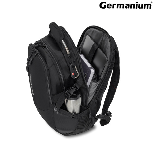 Рюкзак GERMANIUM "S-02", 47х31х16 см, универсальн, с отделением для ноутбука, черный фото 7