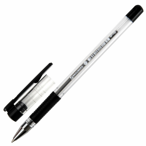 Ручка шариковая с грипом BRAUBERG "X-Writer", узел 0,7 мм, линия письма 0,35 мм, черная фото 9