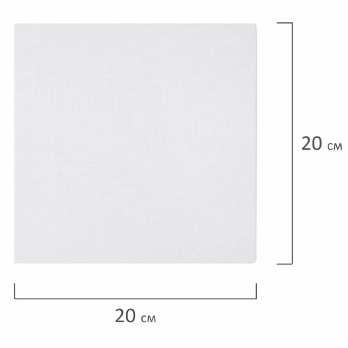 Холст на картоне BRAUBERG ART CLASSIC, МДФ, 20х20 см, 280 г/м2, грунтованный фото 6