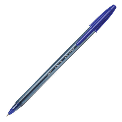 Ручка шариковая BIC "Cristal Exact", узел 0,7 мм, линия письма 0,28 мм, корпус тонированный, синяя фото 5