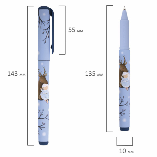 Ручка шариковая в футляре BRUNO VISCONTI "Олененок", ассорти, 0,5 мм, синяя фото 6