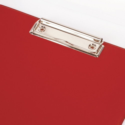 Доска-планшет BRAUBERG "Comfort", с прижимом, А4, картон/ПВХ, красная фото 2
