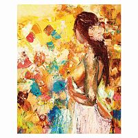 Картина по номерам ОСТРОВ СОКРОВИЩ "Женственность", 40х50 см, на подрамнике, акрил, кисти