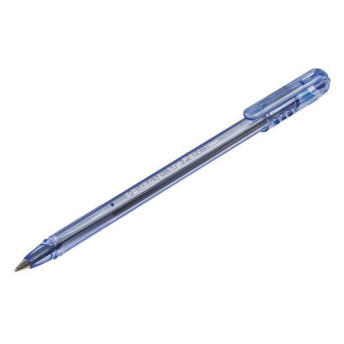 Ручка шариковая масляная PENSAN "My-Pen", корпус тонированный синий, линия письма 0,5 мм, синяя фото 9