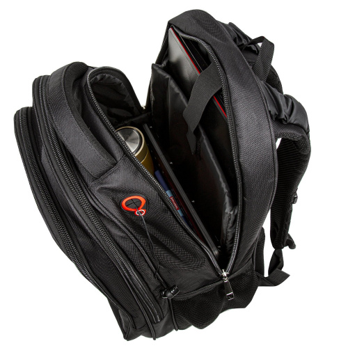 Рюкзак BRAUBERG "Flagman", размер 46х35х25 см, 35 л, ткань, черно-красный фото 3