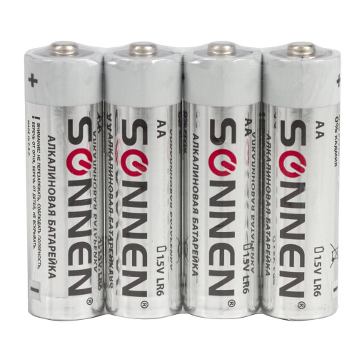 Батарейки SONNEN Alkaline, АА, 24 шт., алкалиновые, пальчиковые, короб фото 7
