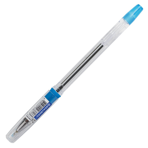 Ручка шариковая масляная с грипом BRAUBERG "i-Rite GT SKY", голубые детали, узел 0,4 мм, синяя фото 9