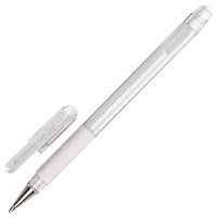 Ручка гелевая с грипом PENTEL  "Hybrid Gel Grip", линия письма 0,4 мм, белая