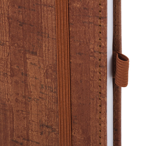 Ежедневник недатированный BRAUBERG "Wood", А5, 138x213 мм, кожзам, резинка, 136 л., коричневый фото 5