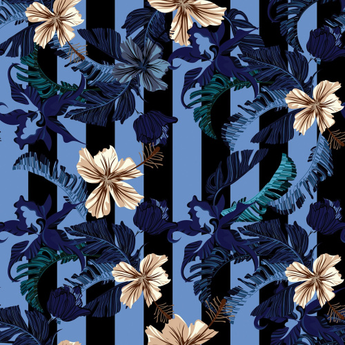 Бумага упаковочная ЗОЛОТАЯ СКАЗКА "Night Flowers", 70х100 см, 5 дизайнов, 70 г/м2, мелованная фото 3