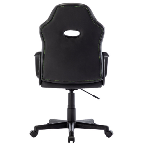 Кресло компьютерное BRABIX "Stripe GM-202", экокожа, черное/зеленое фото 8