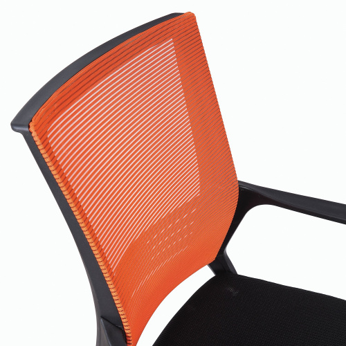 Кресло BRABIX " Balance MG-320", с подлокотниками, комбинированное черное/оранжевое фото 9