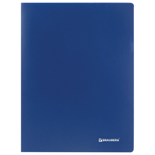 Папка BRAUBERG "Office", 20 вкладышей, 0,5 мм, синяя фото 2