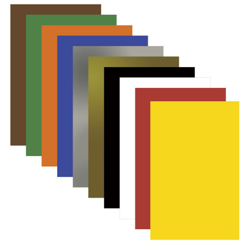 Картон цветной ПИФАГОР, А4, немелованный (матовый), 10 л., 10 цв., 200х283 мм фото 4