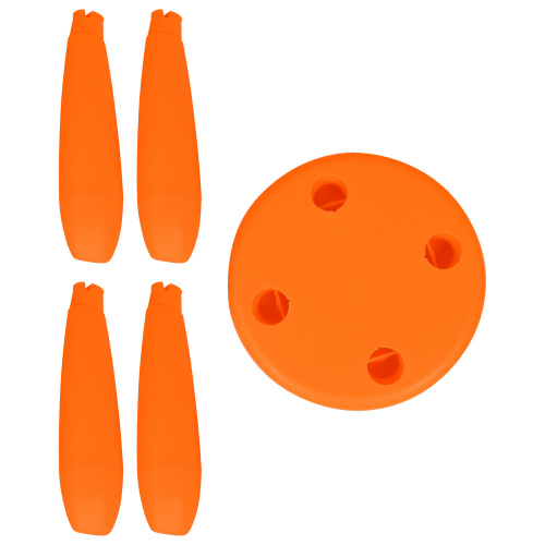 Табурет детский МАМОНТ, от 2 до 7 лет, безвредный пластик, оранжевый фото 2