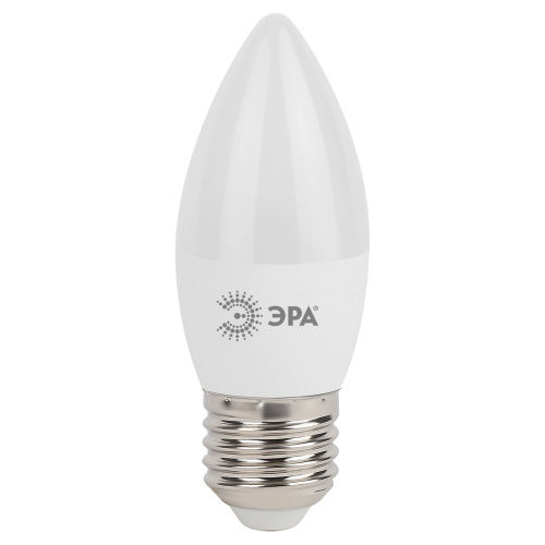 Лампа светодиодная ЭРА, 7 (60) Вт, цоколь E27, "свеча", теплый белый свет, 30000 ч. фото 3