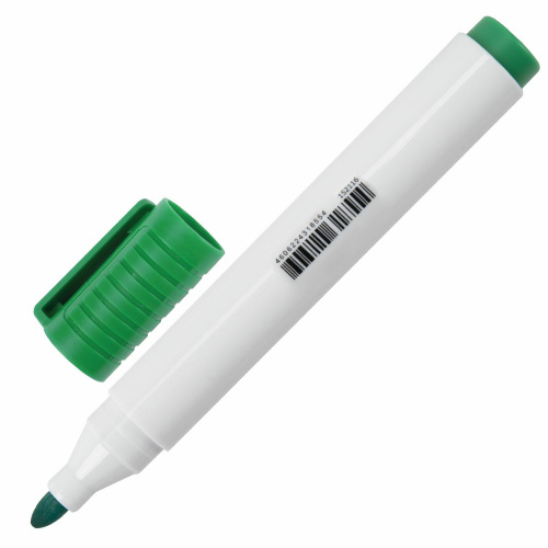 Маркер стираемый для белой доски BRAUBERG "CLASSIC", 3 мм, с клипом, зеленый фото 9