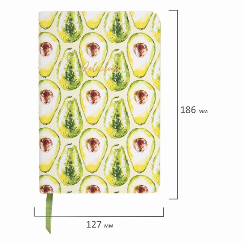 Ежедневник недатированный B6 (127х186 мм), BRAUBERG VISTA, под кожу, твердый, 136 л., "Avocado" фото 9