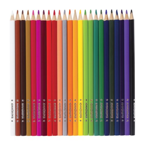 Карандаши цветные ЮНЛАНДИЯ "СЛАДКИЕ ИСТОРИИ", 24 цвета, трехгранные заточенные фото 7
