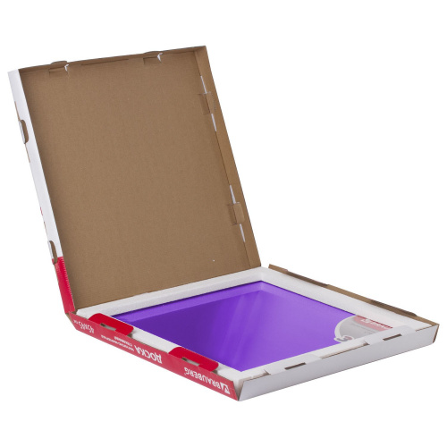 Доска магнитно-маркерная стеклянная BRAUBERG, 45х45 см, 3 магнита, фиолетовая фото 5