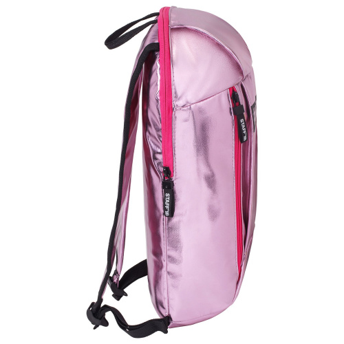 Рюкзак STAFF FASHION AIR, 40х23х11 см, компактный, блестящий, розовый фото 3