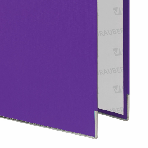Папка-регистратор BRAUBERG, покрытие из ПВХ, 80 мм, с уголком, фиолетовая фото 4