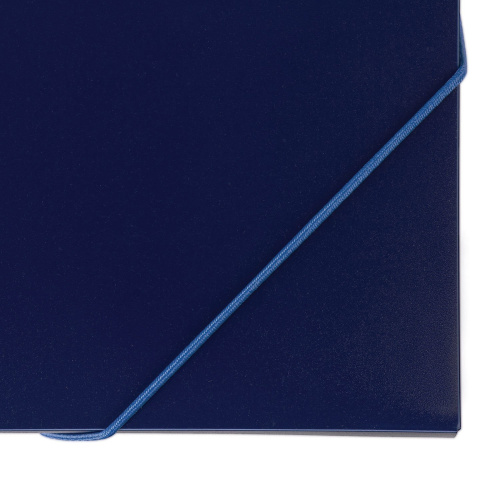 Папка-короб на резинках BRAUBERG, 30 мм, синяя фото 5