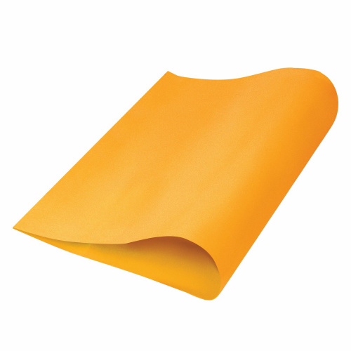 Пористая резина для творчества ОСТРОВ СОКРОВИЩ, 50х70 см, 1 мм, оранжевая фото 3