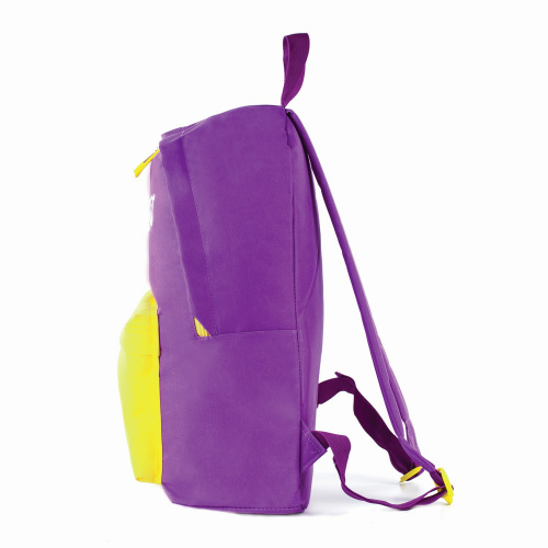 Рюкзак ЮНЛАНДИЯ, 44х30х14 см, с брелоком, универсальный, фиолетовый фото 10