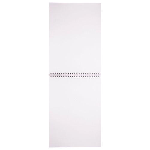 Скетчбук BRAUBERG, белая бумага 120г/м2, 205х290мм, 40л, гребень, жёсткая подложка фото 2